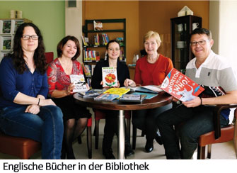 Englische Buecher in der Bibliothek